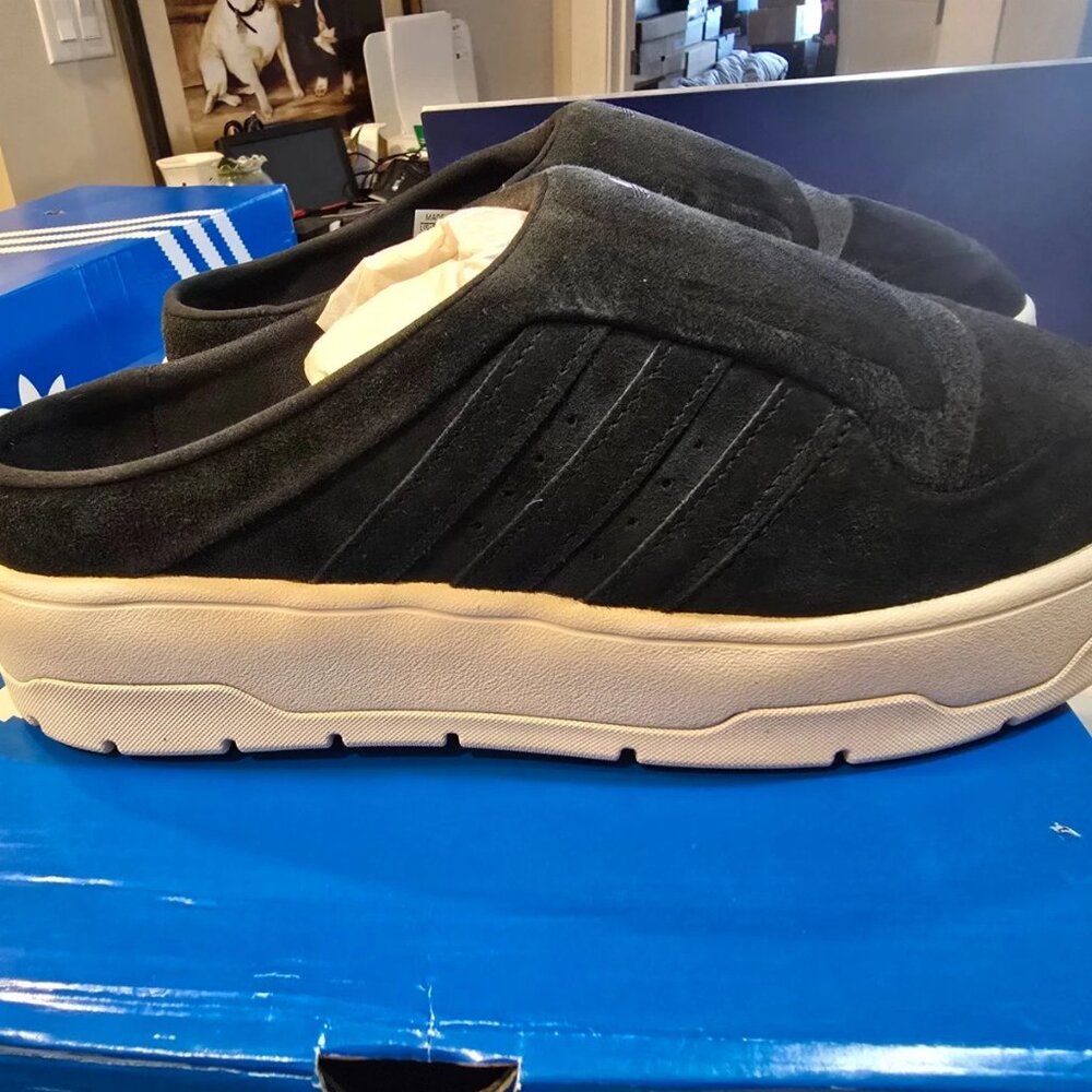 Adidas Originals Rivalry Mule Women’s Athletic Slides Black Mule IF4651 SZ 7.5